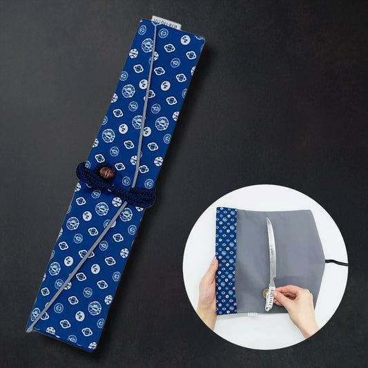 刀剣型ひとふり専用_巻物式収納袋 -HITOFURIオリジナル鐔(つば)柄- - HITOFURI プロジェクト